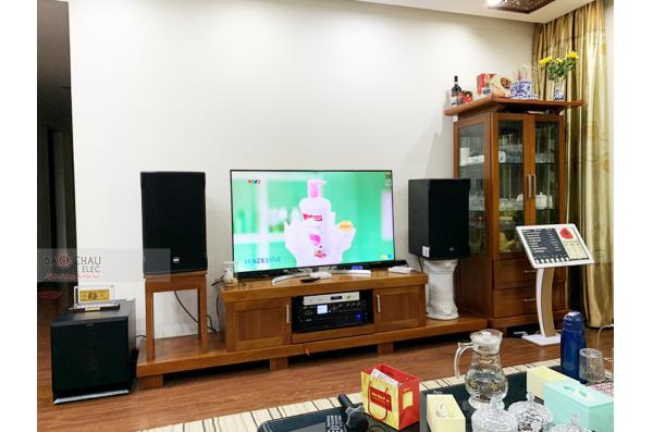 Lắp đặt dàn karaoke gia đình anh Khánh tại Hà Nội (RCF CMAX 4112, VM1020A, K9800 New, SPL120,...)