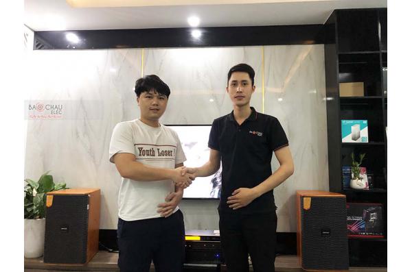 Lắp đặt dàn karaoke gia đình anh Phong tại Hà Nội (Domus DK612, VM820A, BPR6000, SW612C, UGX12)