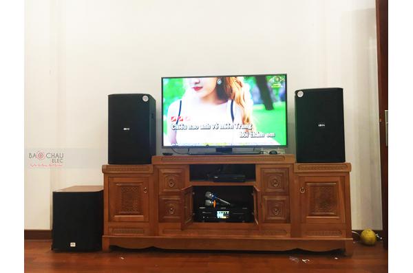 Lắp đặt dàn karaoke gia đình anh Quyết tại Bắc Ninh (BIK BSP 412, BKSound DKA 8500, BKSound SW612C)