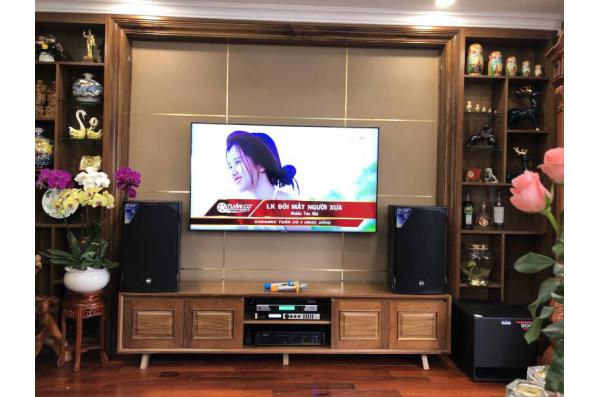 Lắp đặt dàn karaoke gia đình anh Trụ tại Hà Nội (RCF EMAX 3112, VM620A, X6 Luxury, TX212Sub, BCE UGX