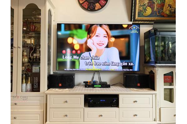 Lắp đặt dàn karaoke gia đình chị Châu tại Hà Nội (JBL CV1652T, BIK BJ-A88, BCE U900 Plus X)
