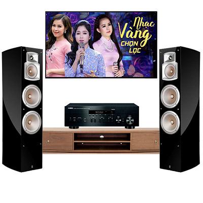 Dàn nghe nhạc 2 kênh Stereo BC-NN12 (Yamaha NS-555 Black+Yamaha R N402)