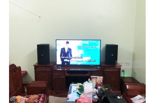 Lắp đặt dàn karaoke gia đình anh Đức tại Hà Nội (BIK BSP 410, APP MZ-66, DSP9000 Plus, SW512-C,...)