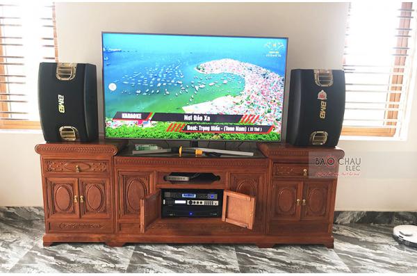 Lắp đặt dàn karaoke gia đình anh Thanh tại Hải Dương (BMB 900SE, APP MZ-106, X6 Luxury, SW715,...)