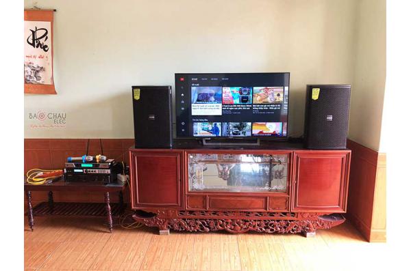 Lắp đặt dàn karaoke anh Công tại Vĩnh Phúc (Domus DP6100, VM620A, X6 Luxury, Sub1000, UGX12)
