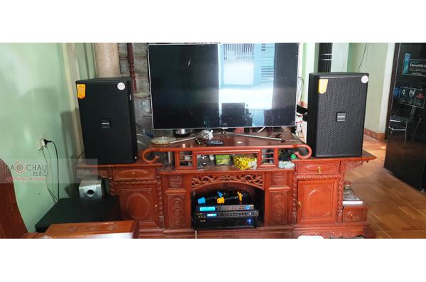 Lắp đặt dàn karaoke gia đình anh Bắc tại Hưng Yên (Domus DK612S, VM820A, BPR-8500, SW612-B, BJ-U550)