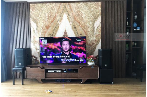 Lắp đặt dàn karaoke gia đình anh Ngọc tại Hà Nội (PRX412M, Crown T7, BPR8500, SPL120, VM200...)