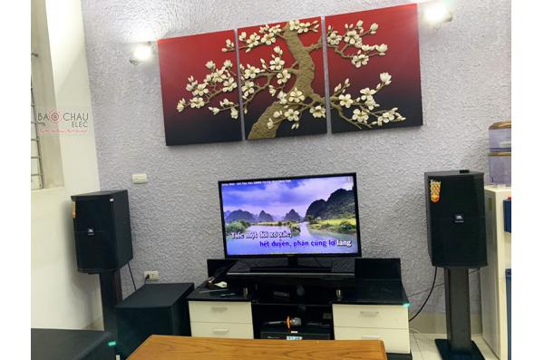 Lắp đặt dàn karaoke gia đình anh Đông tại Hà Nội (JBL XS10, BKSound DKA 8500, JBL A120P)