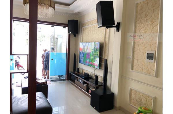 Lắp đặt dàn karaoke gia đình anh Minh tại Hà Nội (Alto AT1000, BKSound DKA 6500, SW312-B)