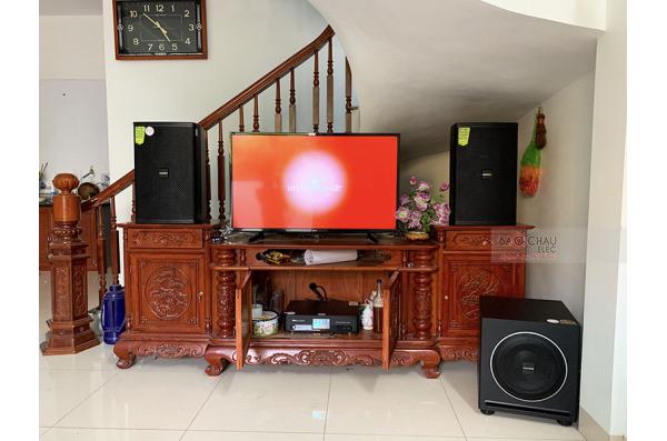 Lắp đặt dàn karaoke gia đình anh Sơn tại Hà Nội (Domus DP6120, DKA8500, Paramax Sub1000 New)