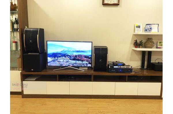 Lắp đặt dàn karaoke gia đình anh Thuận tại Hà Nội (JBL Pasion 10, Crown T5, X6 Luxury, A100P, VM300)