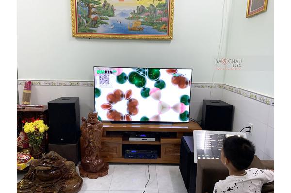 Lắp đặt dàn karaoke gia đình anh Vũ tại Bình Dương (RCF EMAX 3112, Crown T7, BPR8500, SPL150...)