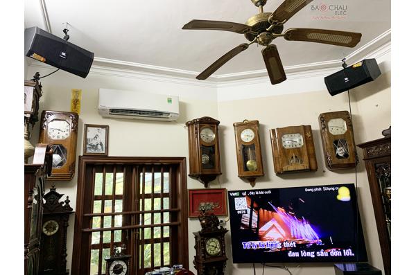 Lắp đặt dàn karaoke gia đình chú Cường tại Hà Nội (JBL XS08, Crown T5, KX180, R100SW, BJ-U500)