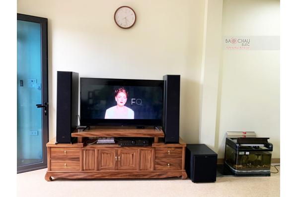 Lắp đặt dàn nghe nhạc cho anh Phú tại Hà Nội (Klipsch RP6000F, Denon PMA-800NE, Klipsch R120SW)