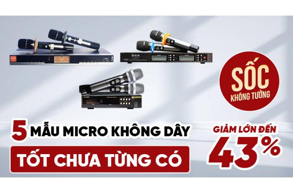 5 Mẫu micro không dây thiết kế đẹp mắt độ bền cao