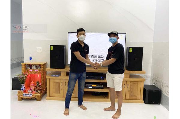 Lắp đặt dàn karaoke gia đình anh Mai tại Đồng Nai (Domus DP6120, VM620A, X5 Plus, BCE UGX12)