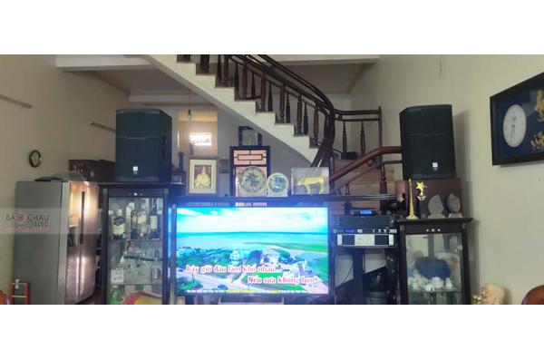 Lắp đặt dàn karaoke gia đình anh Phú tại Vĩnh Phúc (JBL PRX412M, Famousound 7406, KX180, VM200)