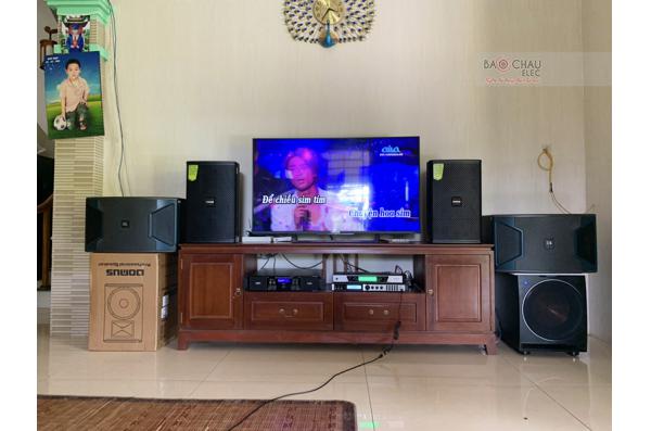 Lắp đặt dàn karaoke gia đình anh Tài tại Hà Nội (Ki312, DP6100, TP8004, X6 Luxury, Sub 2000, UGX12)