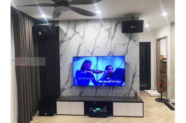 Lắp đặt dàn karaoke gia đình anh Trường tại Hà Nội (BMB 800SE, VM620A, X6 Luxury, SW512-B, UGX12)