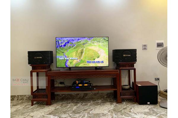 Lắp đặt dàn karaoke gia đình anh Tuân tại Hà Nội (BIK BJ-S668, Bksound DP3600, SW312C, U900 Plus)