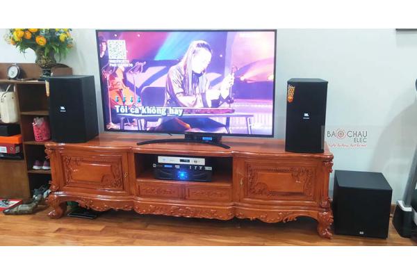 Lắp đặt dàn karaoke gia đình chị Hà tại Hà Nội (JBL XS10, Xli2500, KX180, A120P, VM200, 4TB Plus)