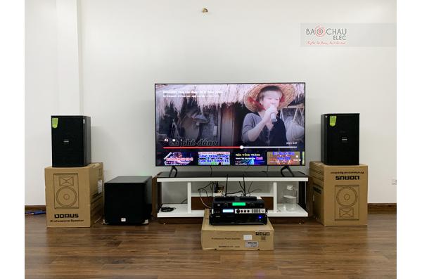 Lắp đặt dàn karaoke gia đình chị Huyền tại Hà Nội (DP6100, VM420A, X6 Luxury, SW512B, U900 Plus X)