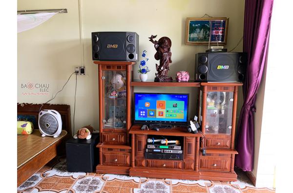 Lắp đặt dàn karaoke gia đình chị Tuyết tại Hà Nam (BMB 2000SE, VM820A, X6 Luxury, R120SW, UGX12)