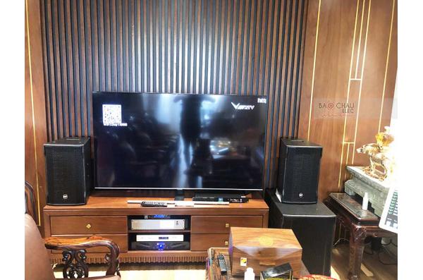 Lắp đặt dàn karaoke gia đình chú Cường tại Hà Nội (CMAX 4110, Xli2500, K9900II, 705-ASII, VM200,...)