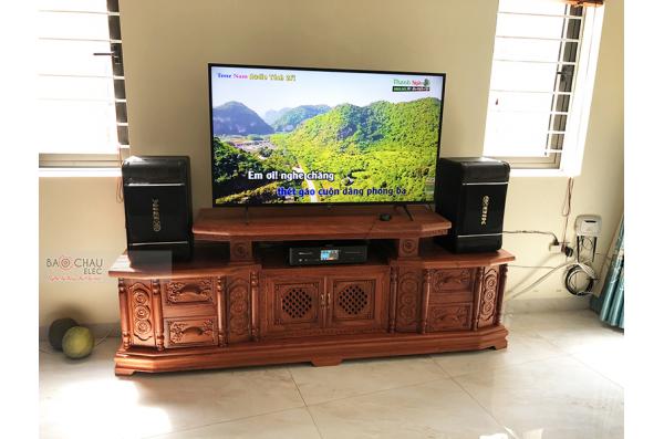 Lắp đặt dàn karaoke gia đình chú Hùng tại Hà Nội (BIK BJ-S768, BKSound DKA 5500)