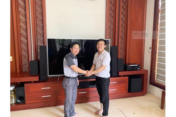 Lắp đặt dàn nghe nhạc anh Văn Anh tại Nghệ An (RP-4000F, R-51M, R-52C, R120SW, Denon X-2700H)