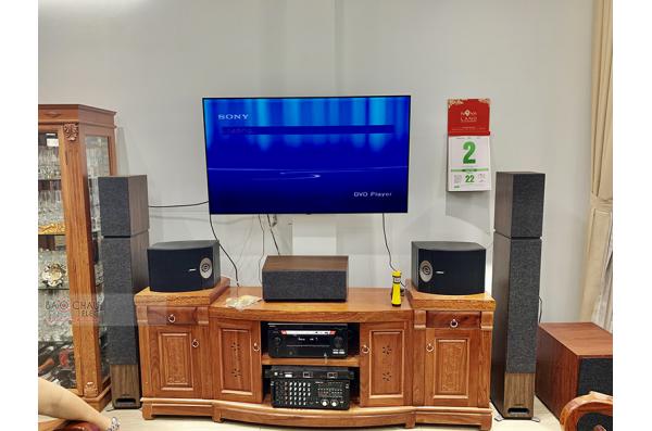 Lắp đặt dàn nghe nhạc cho anh Hậu tại TP HCM (Jamo S809, Jamo S803, Jamo S83, C912, AVR-X2700H)