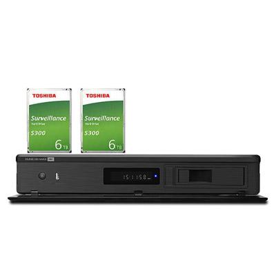 Combo Đầu Dune HD Max 4K + 2 Ổ Toshiba 6TB S300 - Kết nối 2 ổ gắn trong