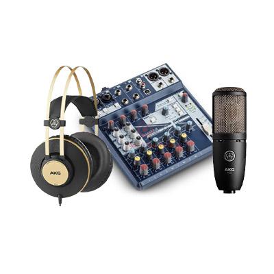 Combo thu âm Micro AKG Lyra + Tai nghe AKG K371BT