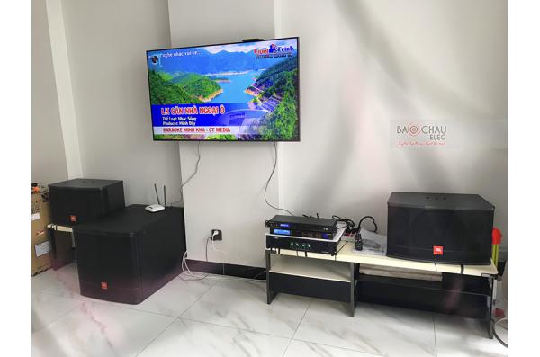 Lắp đặt dàn karaoke gia đình anh Chiến tại TP HCM (JBL CV1252T, TX800Q, BPR8500, JBL CV18S, BJ-U550)