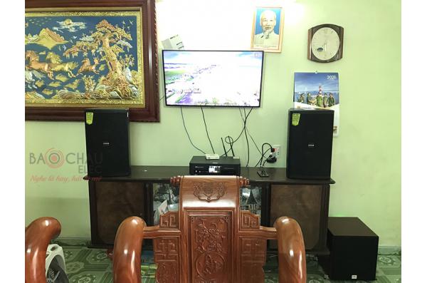 Lắp đặt dàn karaoke gia đình anh Kiên tại Hà Nội (Domus DP6120, BKSound DKA8500, SW512-C)