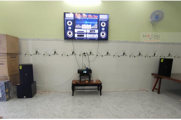 Lắp đặt dàn karaoke gia đình anh Phong tại Đồng Nai (DP6120, BKSound DKA 8500, SW312B)