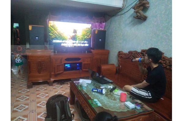 Lắp đặt dàn karaoke gia đình anh Thiện tại Nam Định (Domus DK612, VM820A, BPR8500, SW612C, BJ-U550)