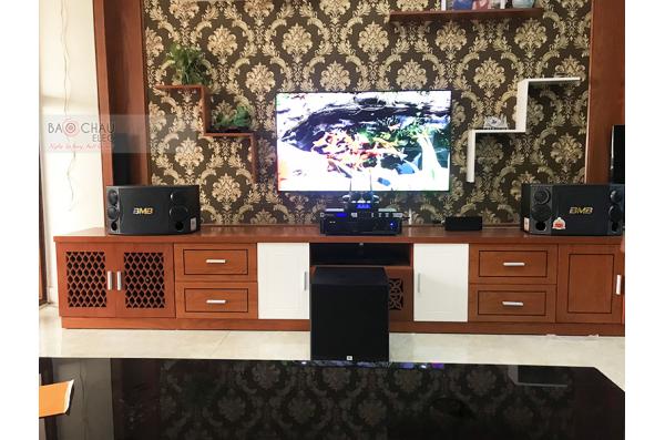 Lắp đặt dàn karaoke gia đình anh Tuấn tại Hải Phòng (BMB 880SE, VM620A, KX180, A120P, VM200)