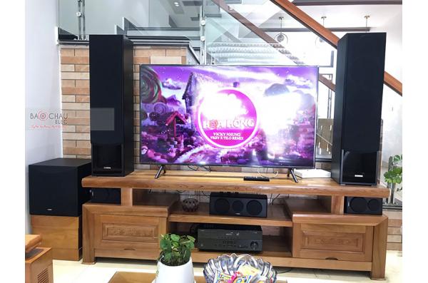 Lắp đặt dàn nghe nhạc chị Linh tại Hải Phòng (Yamaha NS-F71, NS-P150, NS-W100, Yamaha RX-V385)