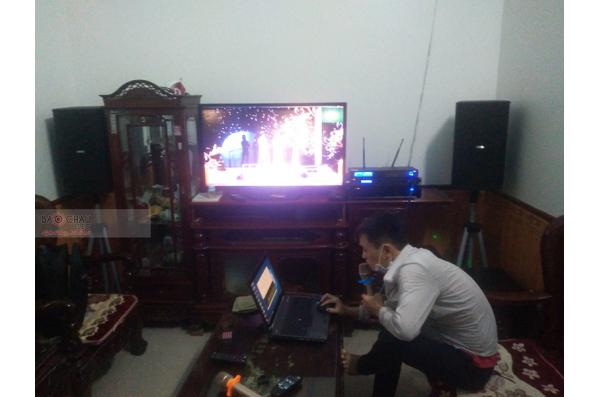 Lắp đặt dàn karaoke gia đình anh An tại Thái Bình (BIK BSP 410, VM620A, BPR8500, SW612B, BJ-U550)
