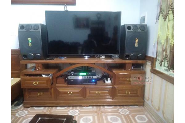 Lắp đặt dàn karaoke gia đình anh Hiện tại Nam Định (BMB 2000SE, VM620A, KX6, U900 PlusX, Pro 565M)