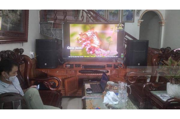 Lắp đặt dàn karaoke gia đình anh Khiên ở Nam Định ( PRX 415M, JBL KX180, Crown T7, JBL VM200)