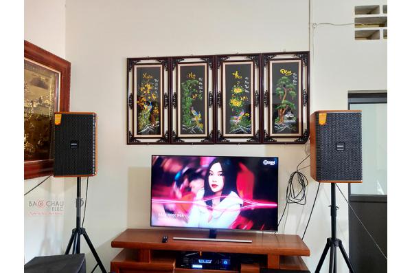 Lắp đặt dàn karaoke gia đình anh Long tại Hà Nội (Domus DK612, VM620A, X5 Plus, SW612B, BJ-U500)
