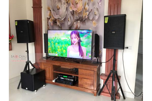 Lắp đặt dàn karaoke gia đình anh Lực tại Nam Định (DP6120, VM620A, X6 Luxury, SW512B, U900 Plus X)