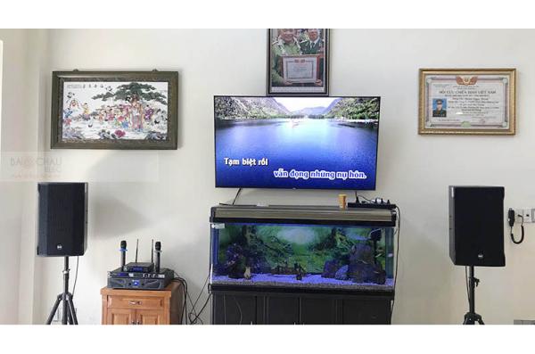Lắp đặt dàn karaoke gia đình cô Yến ở Hải Phòng ( CMAX 4112, JBL KX180, Crown XLi3500, JBL VM200)