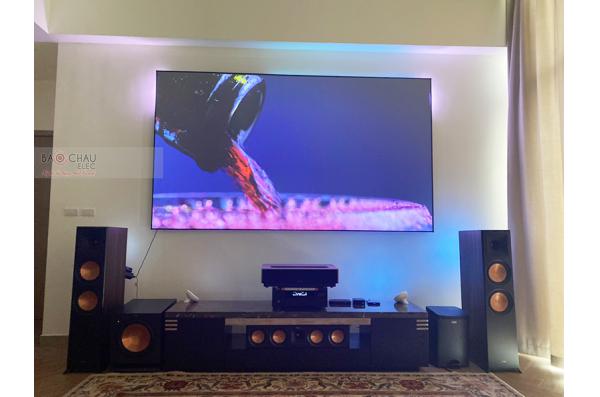 Lắp đặt dàn xem phim - nghe nhạc anh Hùng tại Hà Nội (Klipsch RP8000F, RP502S, RP504C,...)