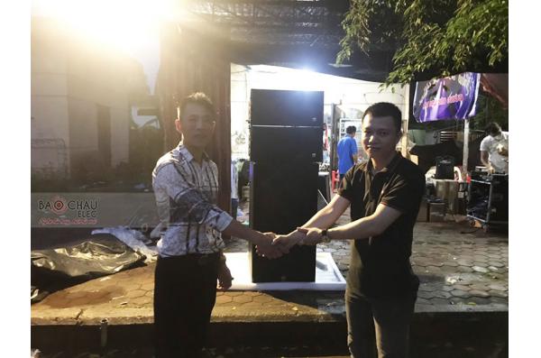 Lắp đặt bộ dàn line Array đám cưới tại Thị Trấn Chũ - Huyện Lục Ngạn - Bắc Giang