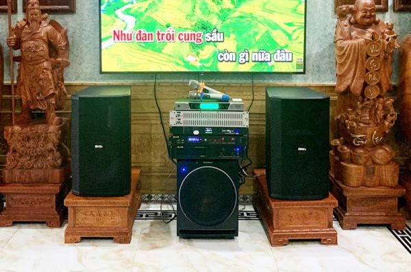 Lắp đặt dàn karaoke anh Hào tại Bắc Ninh (BIK 412, VM620A, BPR6000, Sub2000, UGX12, BKSound M8...)