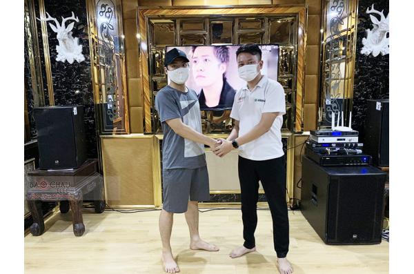 Lắp đặt dàn karaoke tại Biệt Thự Vinhomes Riverside (RCF EMAX 3112, VM840A, KX180, 708AS, WB5000...)