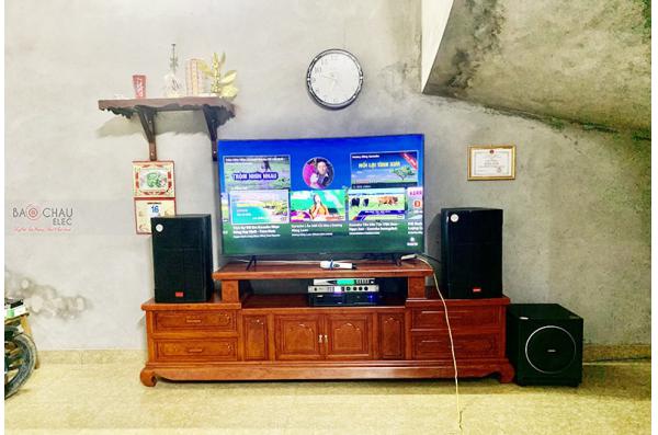 Lắp đặt dàn karaoke anh Thiêm tại Bắc Ninh (Lenovo KS750, VM620A, KX6, U900 Plus, Sub 1000New)